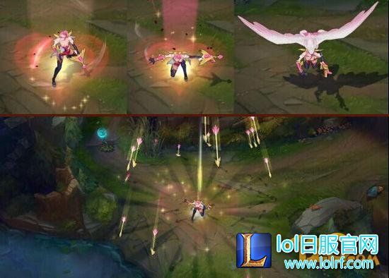 LOL觅心射手奎因情人节皮肤 奎因技能特效视频